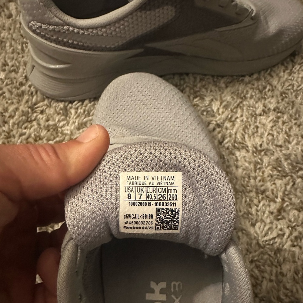 Reebok Light Gray Sneakers